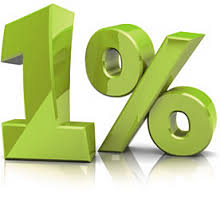 1%